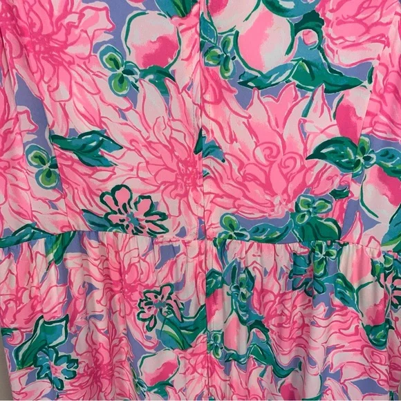 Lily Pulitzer Destini Floral Blossom Tiered Maxi Dress - Picture 9 of 12